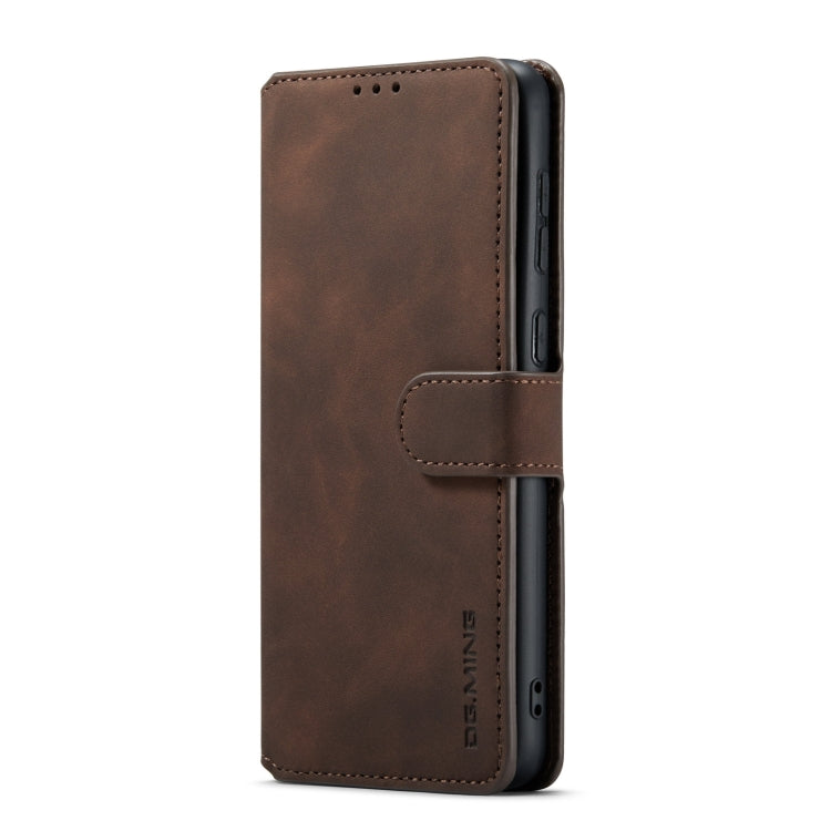 For Samsung Galaxy A33 5G DG.MING Retro Oil Edge Flip Leather Phone Case(Coffee) - Galaxy Phone Cases by DG.MING | Online Shopping UK | buy2fix