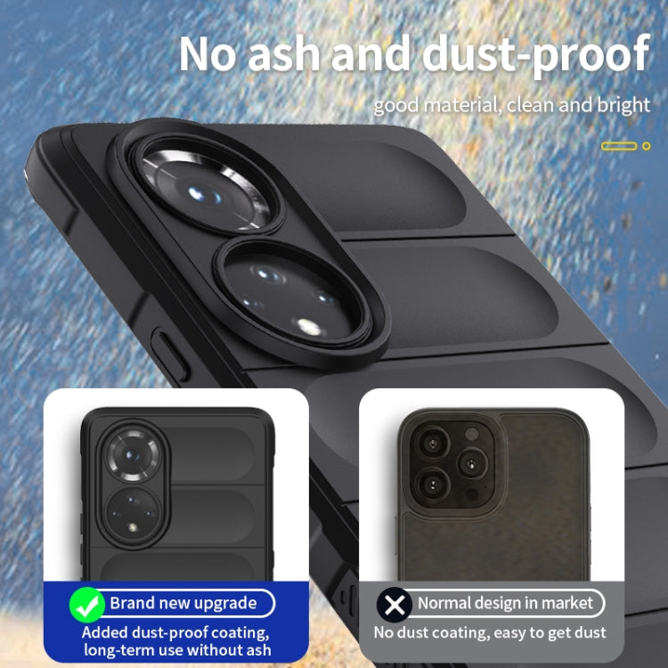 For Huawei Nova 9/Honor 50 Magic Shield TPU + Flannel Phone Case(Light Blue) - Huawei Cases by buy2fix | Online Shopping UK | buy2fix