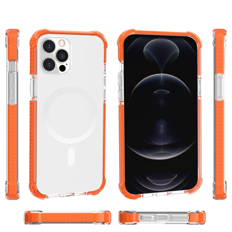 For iPhone 13 Pro Max Magsafe Magnetic Acrylic Shockproof Phone Case (Orange) - iPhone 13 Pro Max Cases by buy2fix | Online Shopping UK | buy2fix