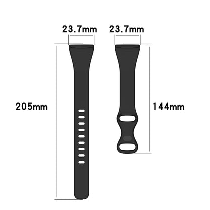 For Fitbit Versa 4 / Versa 3 / Sense Universal TPU Watch Band, Size:L(Wine Red) - Watch Bands by buy2fix | Online Shopping UK | buy2fix