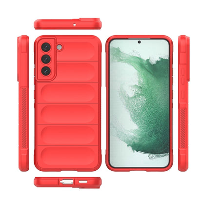 For Samsung Galaxy S22+ 5G Magic Shield TPU + Flannel Phone Case(Dark Grey) - Galaxy S22+ 5G Cases by buy2fix | Online Shopping UK | buy2fix