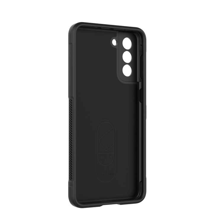 For Samsung Galaxy S21+ 5G Magic Shield TPU + Flannel Phone Case(Black) - Galaxy S21+ 5G Cases by buy2fix | Online Shopping UK | buy2fix