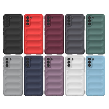 For Samsung Galaxy S21+ 5G Magic Shield TPU + Flannel Phone Case(Dark Grey) - Galaxy S21+ 5G Cases by buy2fix | Online Shopping UK | buy2fix