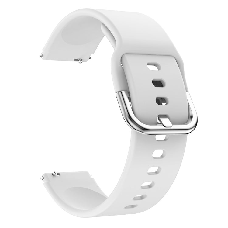 For ID205 / Willful SW021 19mm Electroplating Buckle Silicone Watch Band(White) - Watch Bands by buy2fix | Online Shopping UK | buy2fix