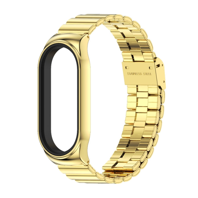 For Xiaomi Mi Band 7 / 7 NFC MIJOBS CS Bamboo Buckle Stainless Steel Watch Band(Gold) - Watch Bands by MIJOBS | Online Shopping UK | buy2fix