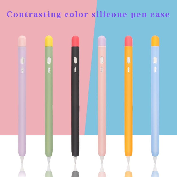 Contrasting Color Series Silicone Protective Pen Case For Yibosi 6(Purple) - Pencil Accessories by buy2fix | Online Shopping UK | buy2fix