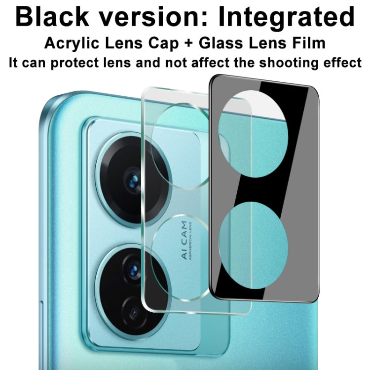 For vivo T1 Pro 5G imak Integrated Rear Camera Lens Tempered Glass Film with Lens Cap Black Version - For Vivo by imak | Online Shopping UK | buy2fix