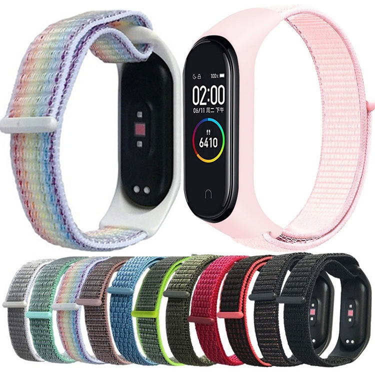 For Xiaomi Mi Band 7 Nylon Weave Watch Band(Storm Grey) - Watch Bands by buy2fix | Online Shopping UK | buy2fix