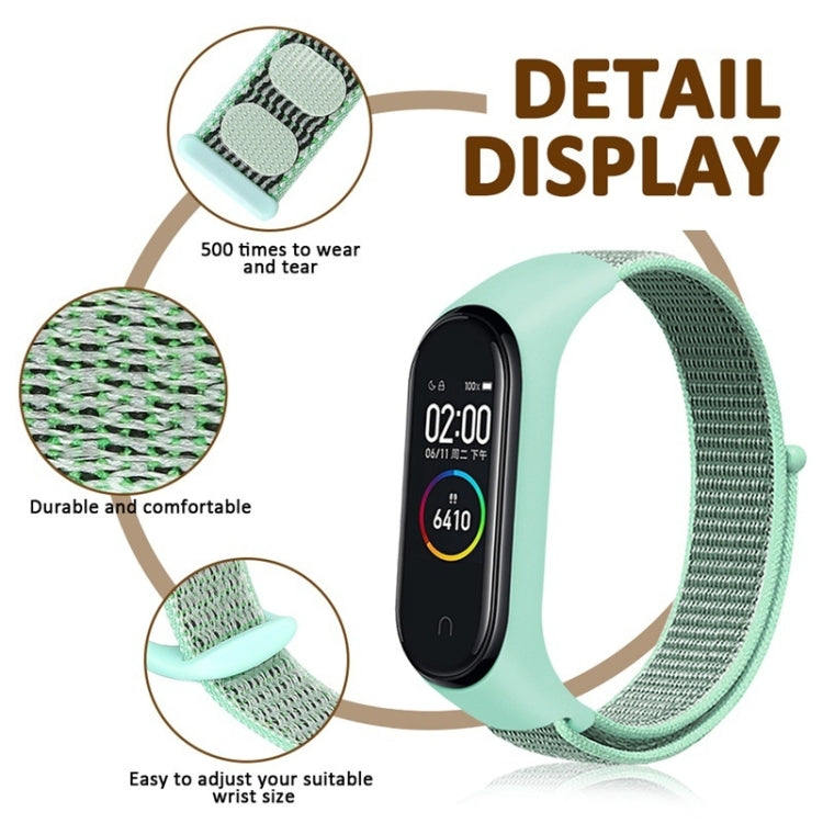 For Xiaomi Mi Band 7 Nylon Weave Watch Band(Reflective Black) - Watch Bands by buy2fix | Online Shopping UK | buy2fix