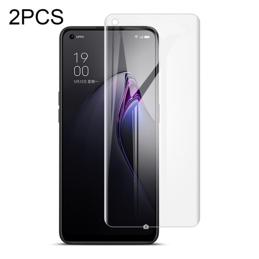 For OPPO Reno8 5G/Reno8 5G Global 2 PCS IMAK Curved Full Screen Hydrogel Film Front Protector - OPPO Tempered Glass by imak | Online Shopping UK | buy2fix