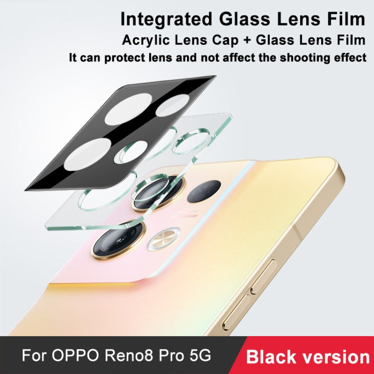 For OPPO Reno8 Pro 5G imak High Definition Integrated Glass Lens Film Black Version - OPPO Tempered Glass by imak | Online Shopping UK | buy2fix