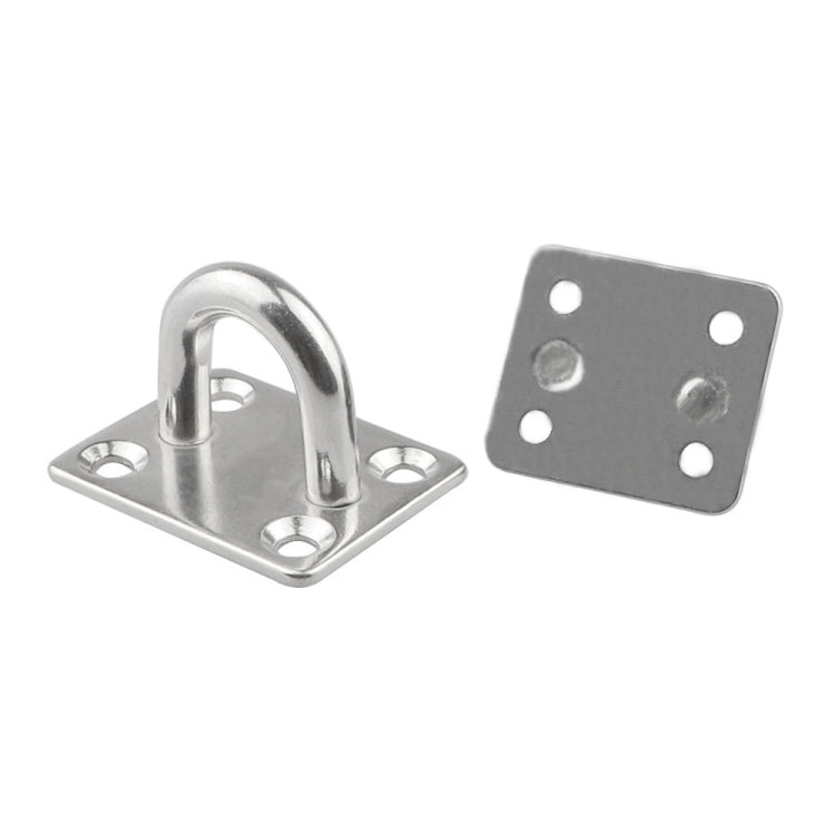 3 PCS 8mm 304 Stainless Steel Ship Square Door Hinges Buckle - Marine Accessories & Parts by buy2fix | Online Shopping UK | buy2fix