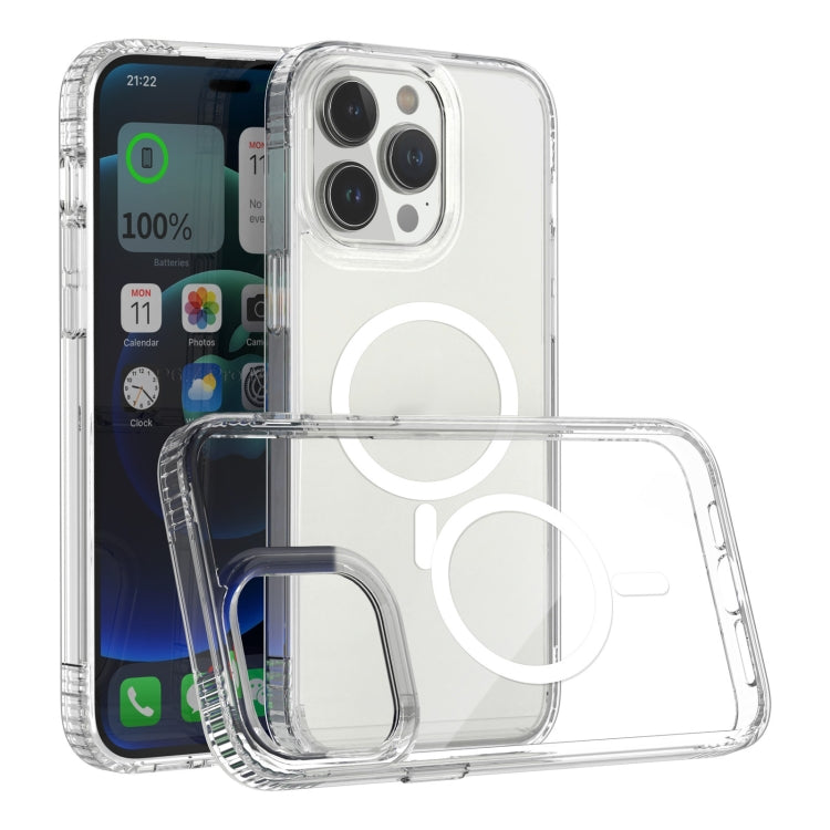 For iPhone 14 Pro MagSafe Magnetic Phone Case(Transparent) - iPhone 14 Pro Cases by buy2fix | Online Shopping UK | buy2fix