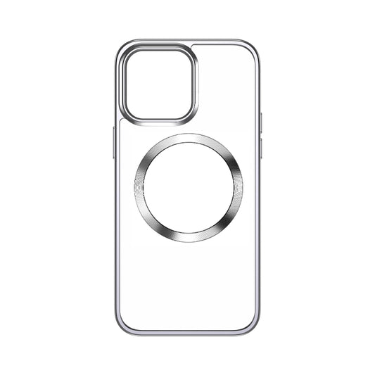 For iPhone 14 Pro TOTUDESIGN AA-188 Crystal Series TPU+PC MagSafe Case(Silver) - iPhone 14 Pro Cases by TOTUDESIGN | Online Shopping UK | buy2fix