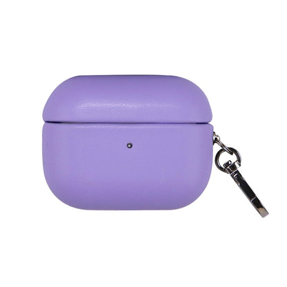 For Apple AirPods Pro PU Leather Wireless Bluetooth Earphone Protective Case(Purple) - For AirPods Pro by buy2fix | Online Shopping UK | buy2fix