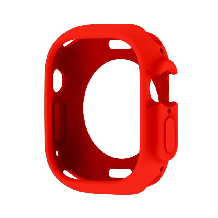 For Apple Watch Ultra 49mm Candy TPU Protective Case(Red) - Watch Cases by buy2fix | Online Shopping UK | buy2fix