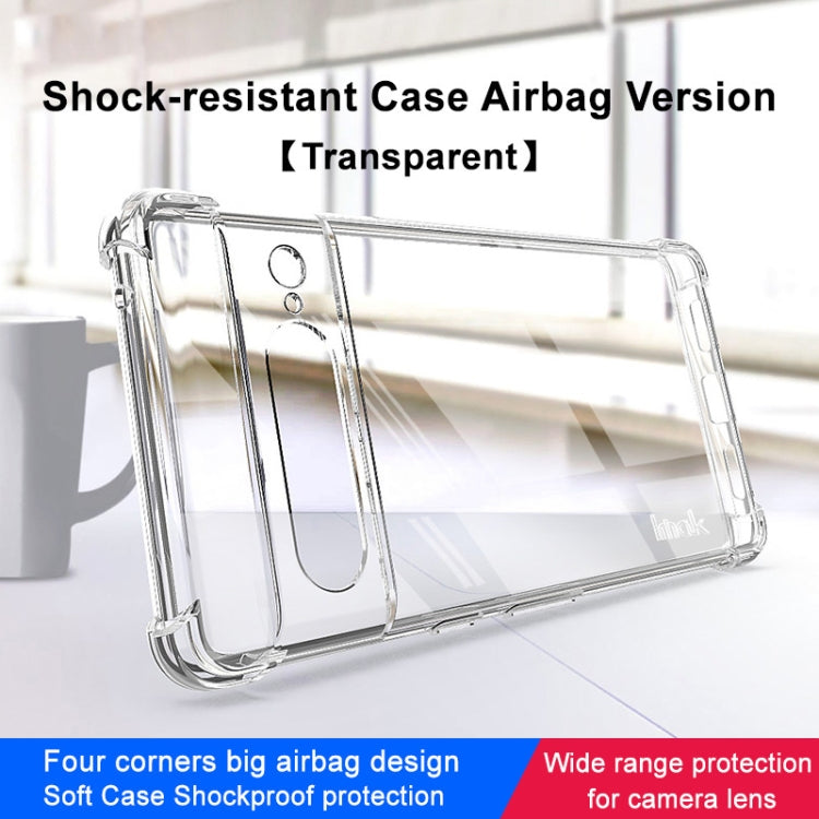 For Google Pixel 7 imak Shockproof Airbag TPU Phone Case(Transparent) - Google Cases by imak | Online Shopping UK | buy2fix