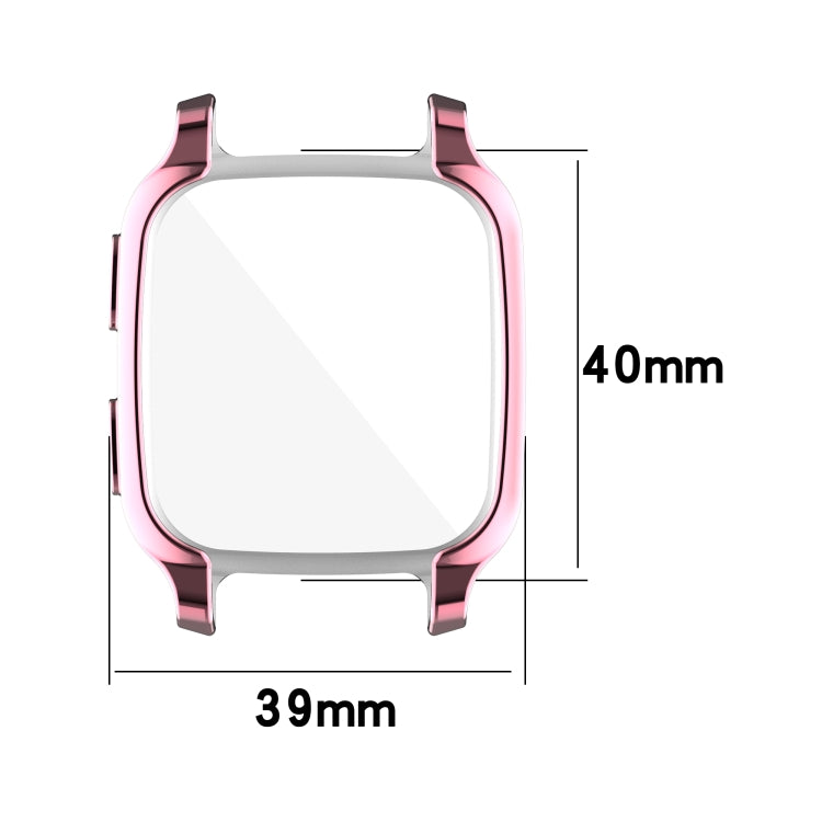 For Garmin Venu Sq 2 Full Coverage TPU Electroplating Watch Case(Pink) - Watch Cases by buy2fix | Online Shopping UK | buy2fix