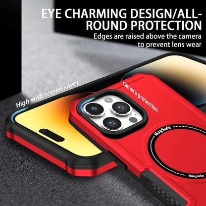 For iPhone 11 Pro Max MagSafe Shockproof Armor Phone Case(Red) - iPhone 11 Pro Max Cases by buy2fix | Online Shopping UK | buy2fix