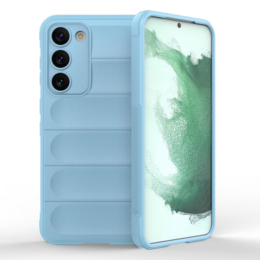 For Samsung Galaxy S23+ 5G Magic Shield TPU + Flannel Phone Case(Light Blue) - Galaxy S23+ 5G Cases by buy2fix | Online Shopping UK | buy2fix