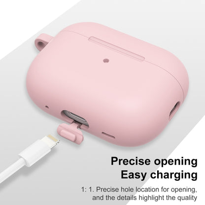 For AirPods Pro 2 Thickened One-piece Shockproof Earphone Case(Pink) - For AirPods Pro 2 by buy2fix | Online Shopping UK | buy2fix