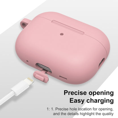 For AirPods Pro 2 Thickened One-piece Shockproof Earphone Case(Light Pink) - For AirPods Pro 2 by buy2fix | Online Shopping UK | buy2fix