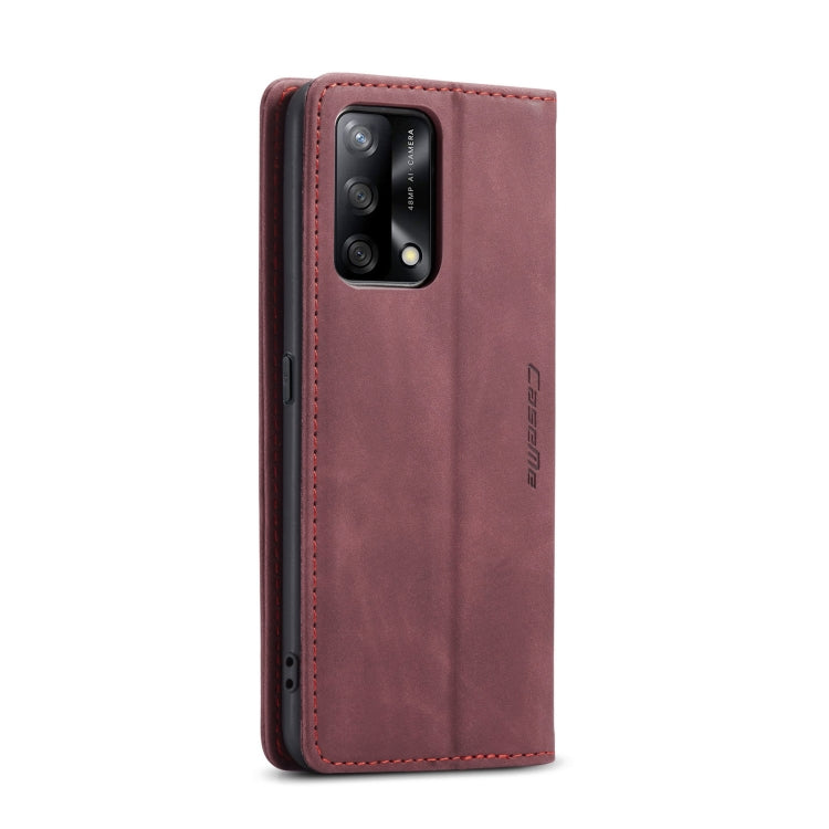 CaseMe 013 Multifunctional Horizontal Flip Leather Phone Case For OPPO F19/F19S/A74 4G/A95 4G/Reno6 Lite 4G Global(Wine Red) - OPPO Cases by CaseMe | Online Shopping UK | buy2fix