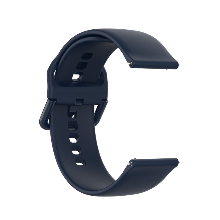 23mm Color Buckle Silicone Wrist Strap Watch Band for Fitbit Versa 2 / Versa / Versa Lite / Blaze, Size: S(Midnight Blue) - Watch Bands by buy2fix | Online Shopping UK | buy2fix