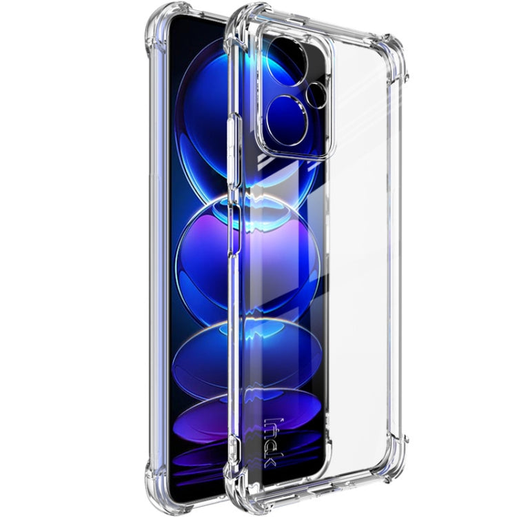 For Xiaomi Redmi Note 12 China imak Shockproof Airbag TPU Phone Case(Transparent) - Xiaomi Cases by imak | Online Shopping UK | buy2fix