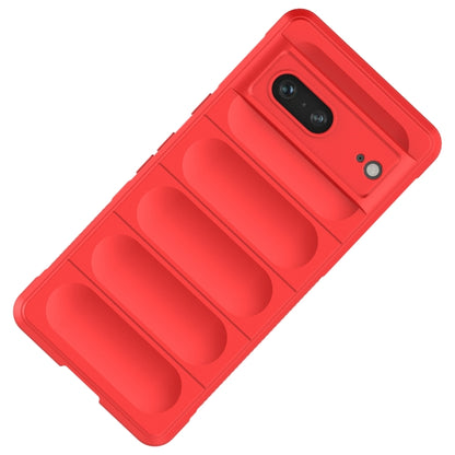 For Google Pixel 7 Magic Shield TPU + Flannel Phone Case(Wine Red) - Google Cases by buy2fix | Online Shopping UK | buy2fix