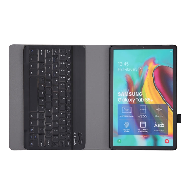 A610 For Galaxy Tab S6 Lite 10.4 P610 / P615 (2020) Bluetooth Keyboard Tablet Case with Stand & Elastic Pen Band(Black) - Samsung Keyboard by buy2fix | Online Shopping UK | buy2fix