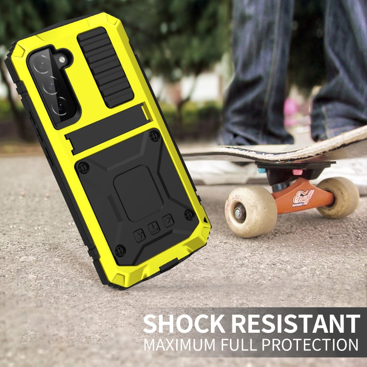 For Samsung Galaxy S23 5G R-JUST Life Waterproof Dustproof Shockproof Phone Case(Yellow) - Galaxy S23 5G Cases by R-JUST | Online Shopping UK | buy2fix