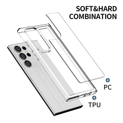 For Samsung Galaxy S23 5G iPAKY Transparent PC + TPU Phone Case(Transparent Purple) - Galaxy S23 5G Cases by iPAKY | Online Shopping UK | buy2fix