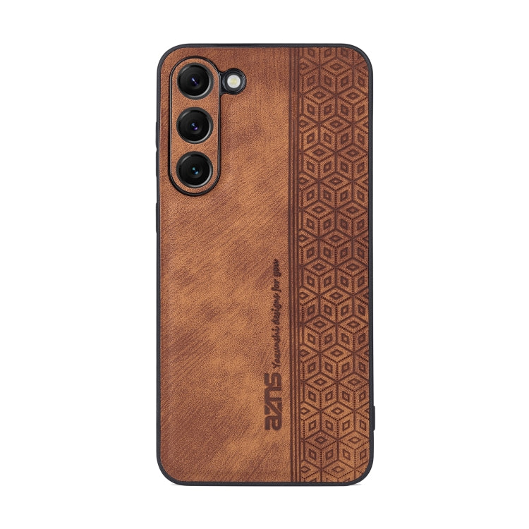 For Samsung Galaxy S23+ 5G AZNS 3D Embossed Skin Feel Phone Case(Brown) - Galaxy S23+ 5G Cases by AZNS | Online Shopping UK | buy2fix