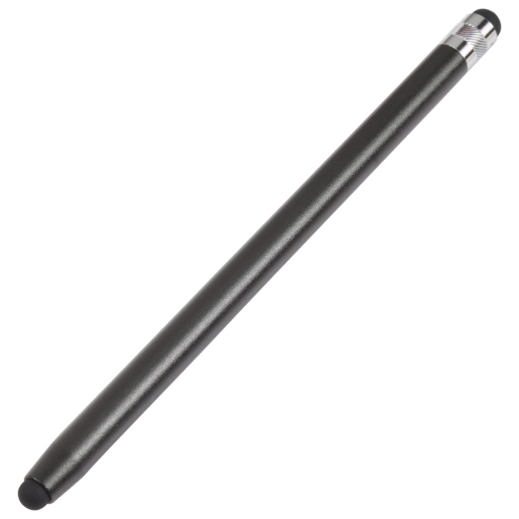 Universal Cloth Head + Silicone Head Stylus(Black) - Stylus Pen by buy2fix | Online Shopping UK | buy2fix