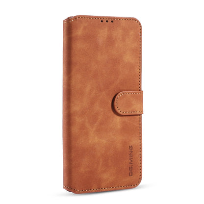 For Xiaomi Redmi Note 9S DG.MING Retro Oil Side Horizontal Flip Case with Holder & Card Slots & Wallet(Brown) - Xiaomi Cases by DG.MING | Online Shopping UK | buy2fix