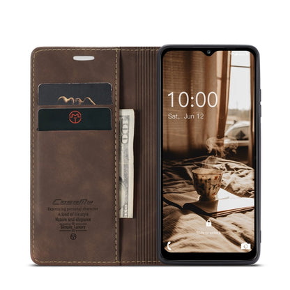 For Samsung Galaxy A14 5G CaseMe 013 Multifunctional Horizontal Flip Leather Phone Case(Coffee) - Galaxy Phone Cases by CaseMe | Online Shopping UK | buy2fix