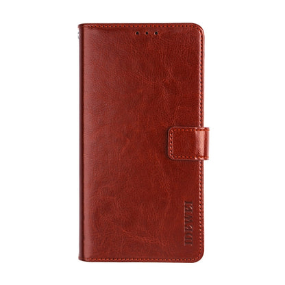 For Blackview BV6100 idewei Crazy Horse Texture Horizontal Flip Leather Case with Holder & Card Slots & Wallet(Brown) - More Brand by idewei | Online Shopping UK | buy2fix