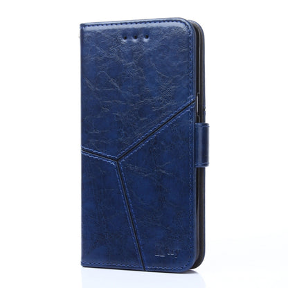 For OnePlus 11 Geometric Stitching Horizontal Flip Leather Phone Case(Blue) - OnePlus Cases by buy2fix | Online Shopping UK | buy2fix