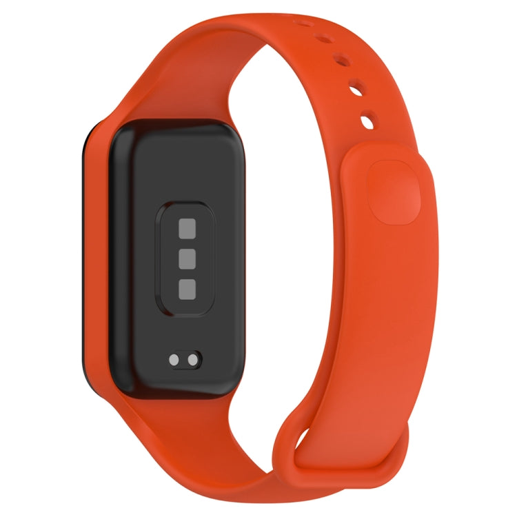 For Redmi Band 2 Solid Color Silicone Integrated Watch Band(Orange) - Watch Bands by buy2fix | Online Shopping UK | buy2fix