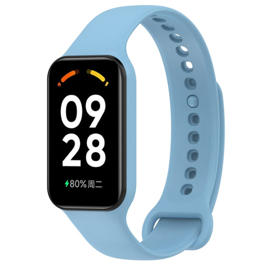 For Redmi Band 2 Solid Color Silicone Integrated Watch Band(Sky Blue) - Watch Bands by buy2fix | Online Shopping UK | buy2fix