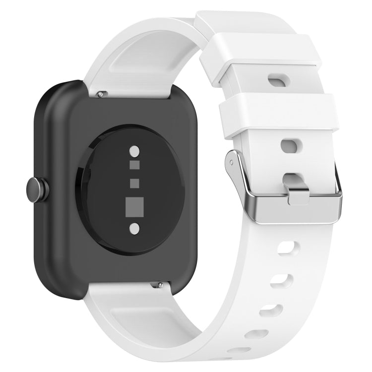 For OnePlus Nord Steps Style Silicone Watch Band(White) - Watch Bands by buy2fix | Online Shopping UK | buy2fix