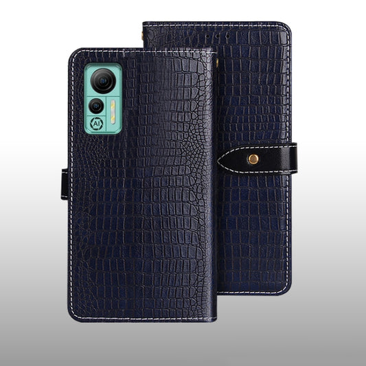 For Ulefone Note 14 idewei Crocodile Texture Leather Phone Case(Dark Blue) - Ulefone Cases by idewei | Online Shopping UK | buy2fix