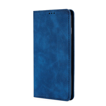 For Blackview A52 Skin Feel Magnetic Horizontal Flip Leather Phone Case(Blue) - More Brand by buy2fix | Online Shopping UK | buy2fix