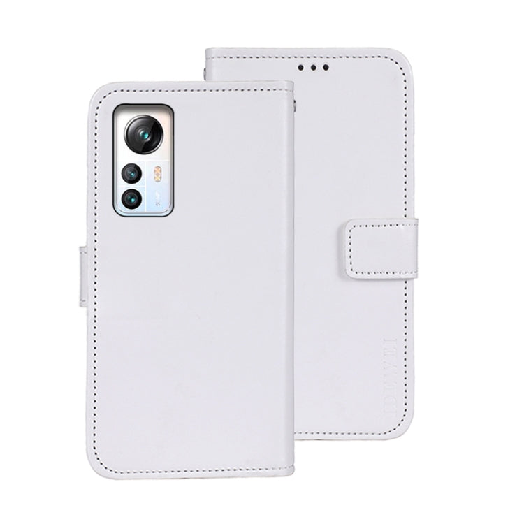 For Blackview A85 idewei Crazy Horse Texture Leather Phone Case with Holder(White) - More Brand by idewei | Online Shopping UK | buy2fix