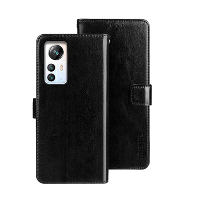 For Blackview A85 idewei Crazy Horse Texture Leather Phone Case with Holder(Black) - More Brand by idewei | Online Shopping UK | buy2fix