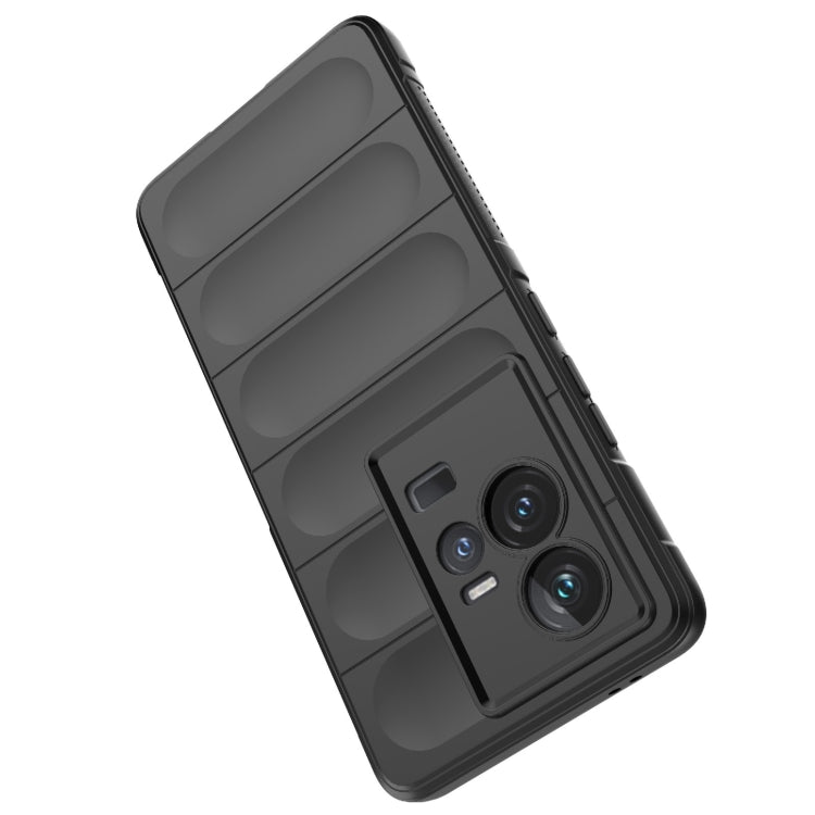 For vivo iQOO 11 5G Magic Shield TPU + Flannel Phone Case(Dark Grey) - vivo Cases by buy2fix | Online Shopping UK | buy2fix