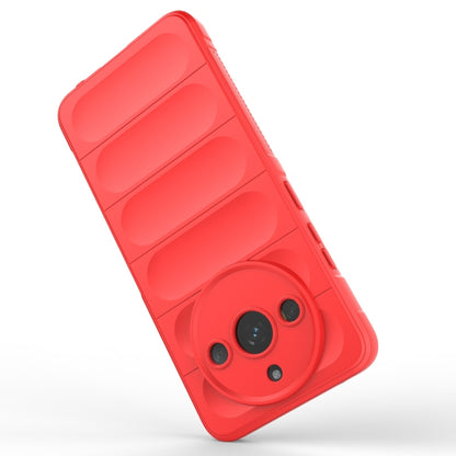 For Realme 11 5G Magic Shield TPU + Flannel Phone Case(Red) - Realme Cases by buy2fix | Online Shopping UK | buy2fix