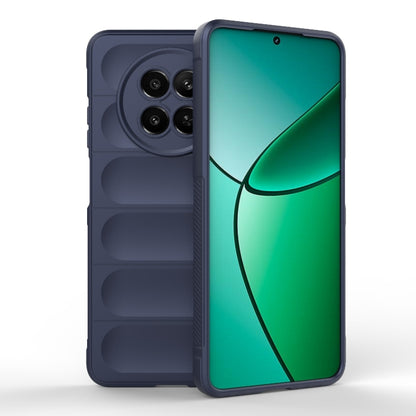 For Realme 12 5G Global Magic Shield TPU + Flannel Phone Case(Dark Blue) - Realme Cases by buy2fix | Online Shopping UK | buy2fix