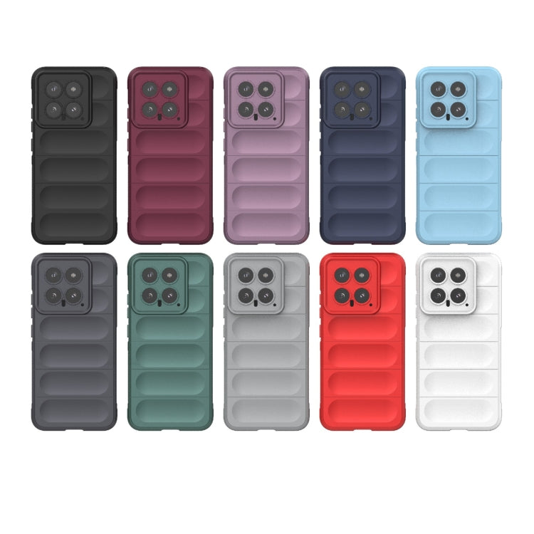 For Xiaomi 14 5G Magic Shield TPU + Flannel Phone Case(Red) - 14 Cases by buy2fix | Online Shopping UK | buy2fix